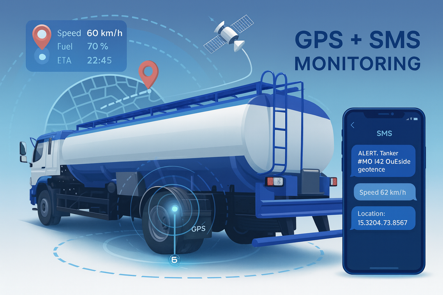 GPS Tracking of Kerosene Tankers & Food Supply Vehicles